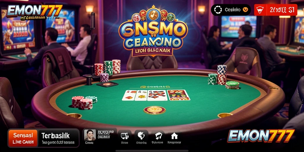 Gameplay Live Casino yang menegangkan dan interaktif di EMON777.