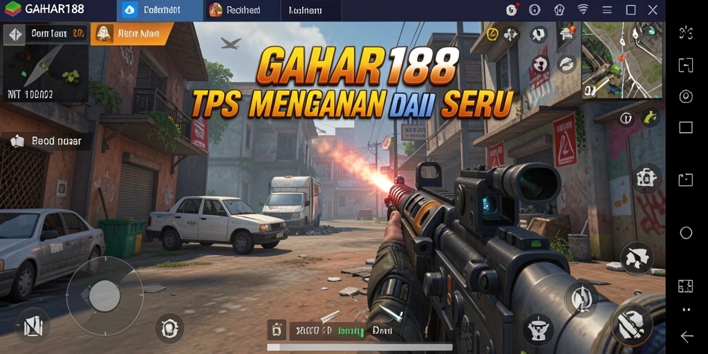 Tampilan gameplay seru di GAHAR188 yang menampilkan aksi tembak-menembak.