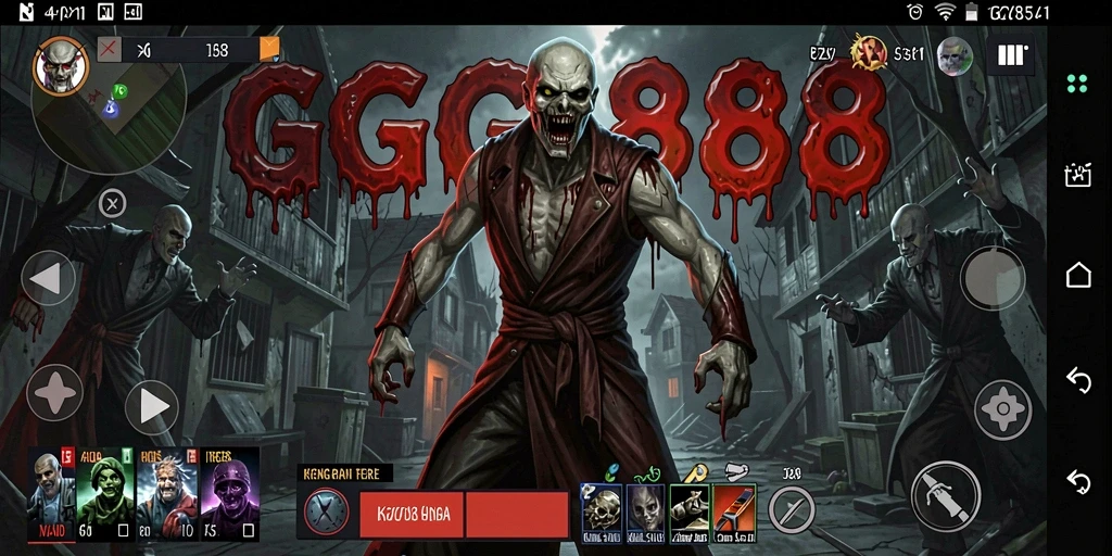 Tampilan gameplay GGG888 yang menegangkan dan menyeramkan.