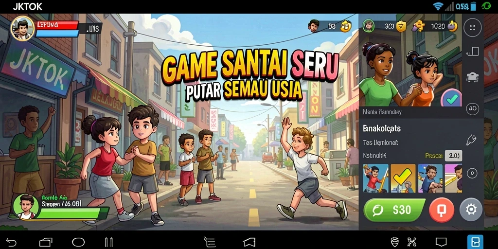 Gameplay JKTOK yang menyenangkan dan menghibur.