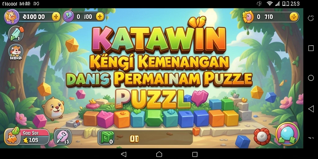 Gameplay seru KATAWIN dalam menyusun kata-kata dari huruf.
