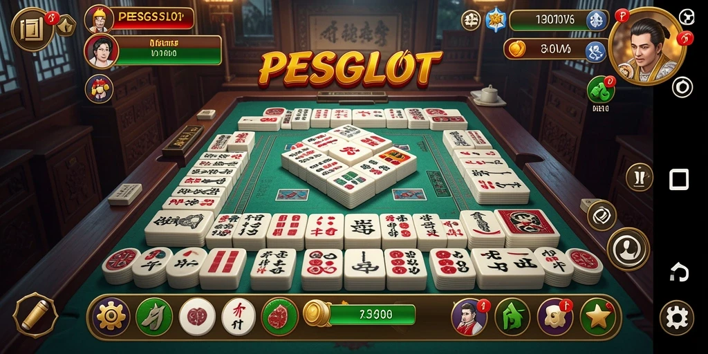 Tampilan menarik dalam gameplay PESGSLOT yang menampilkan Mahjong.