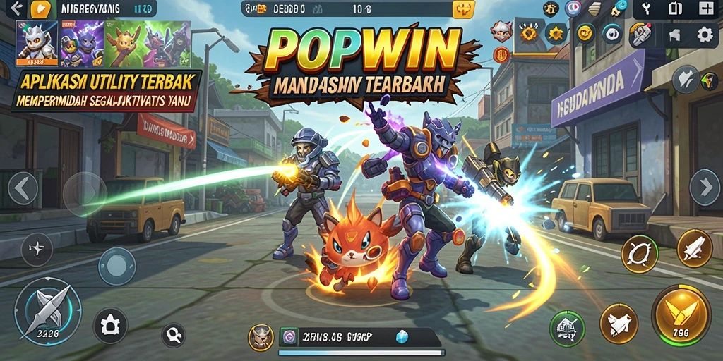 Screenshot utama POPWIN menampilkan antarmuka yang user-friendly dan fitur-fitur canggih.