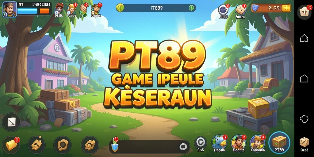 Screenshot gameplay PT89 menunjukkan keseruan mengumpulkan sumber daya.