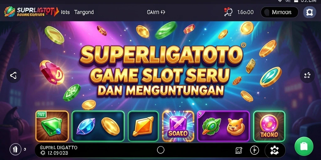 Tampilan gameplay menarik di <strong>SUPERLIGATOTO</strong> yang menggairahkan para pemain slot.