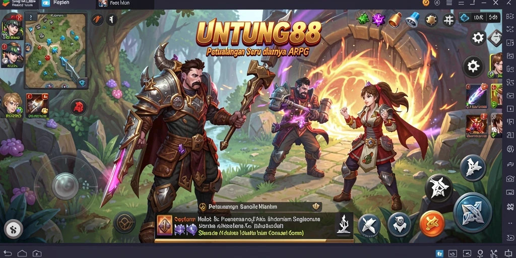 Tampilan gameplay seru di dunia magis UNTUNG88.